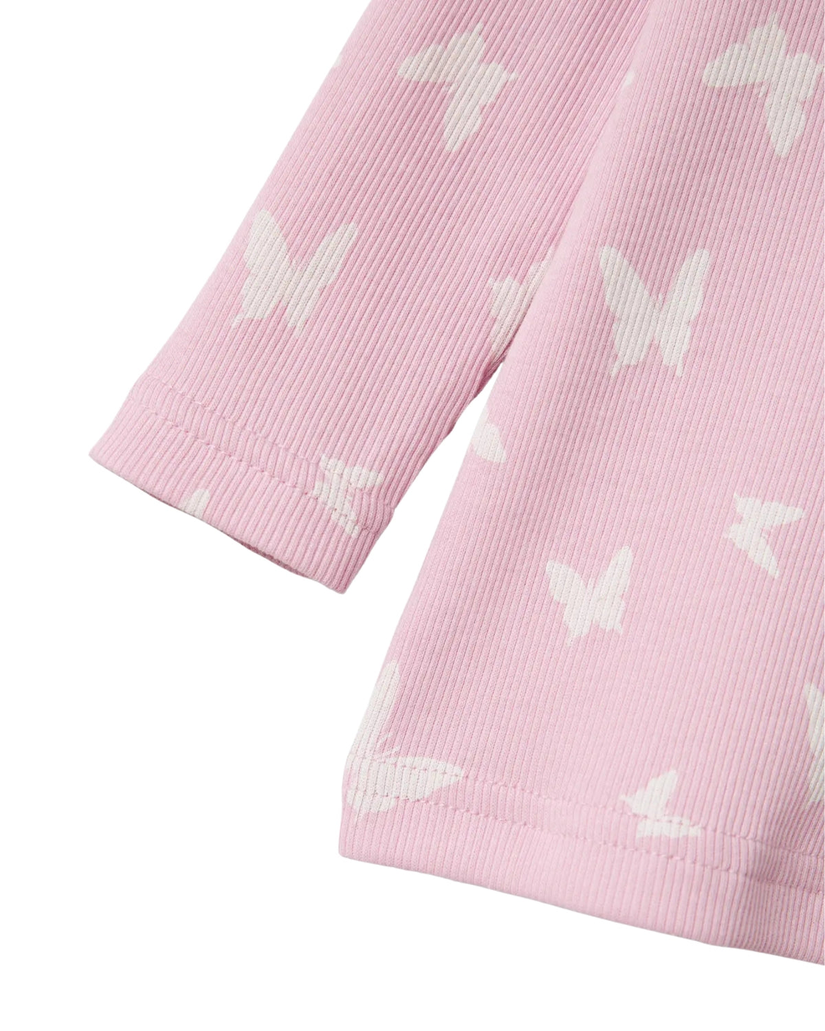 Pink - Pink Lavender - Name it - Pajama set - Rib - Butterflies - 13232976