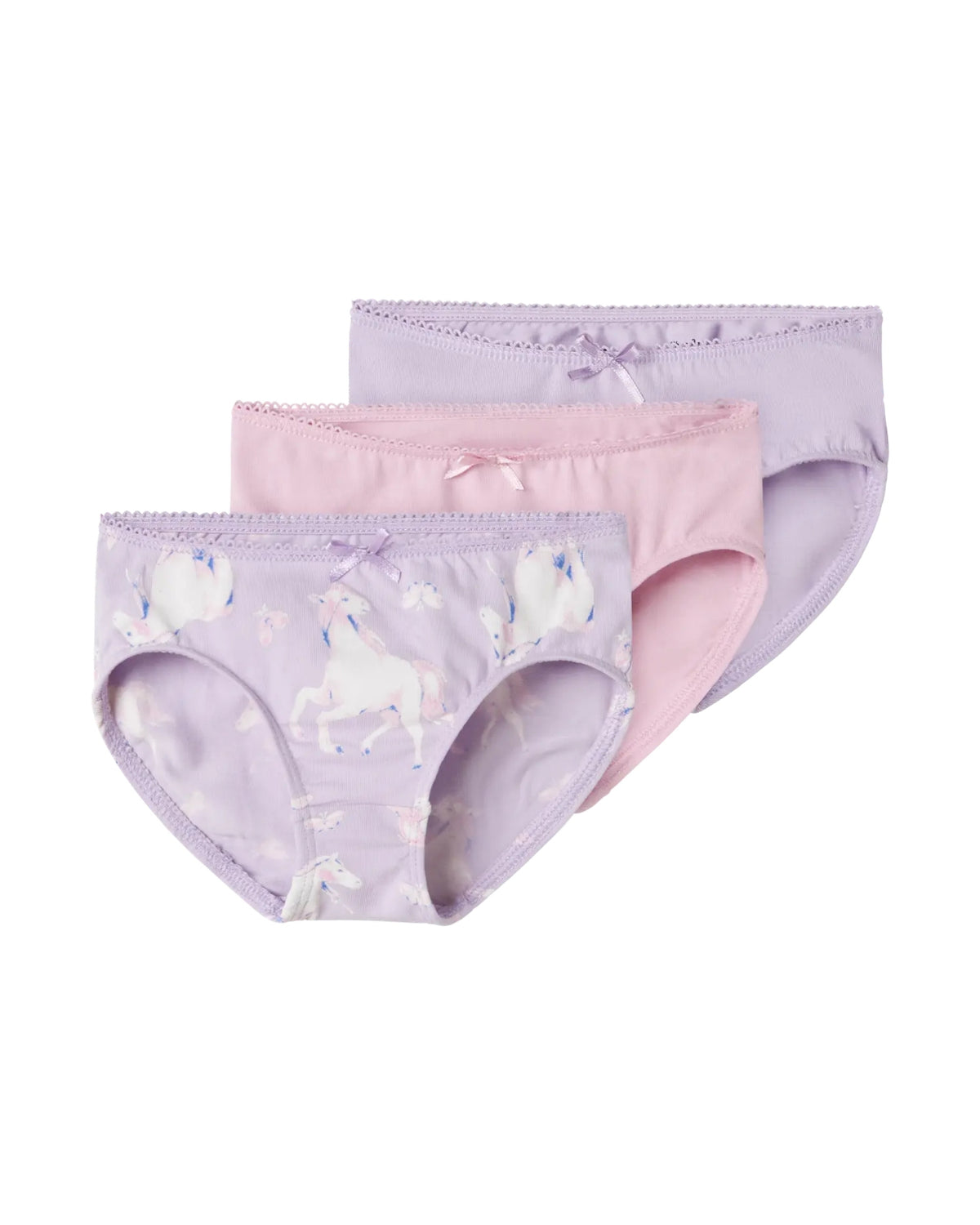 Lyserød/lilla - Pastel Lilac - Name it - 3-pack - Briefs Underbukser - 13232982