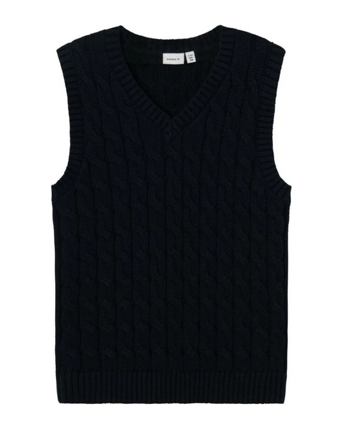 Mørkeblå - Dark saphire - name it - Strikvest - 13235419