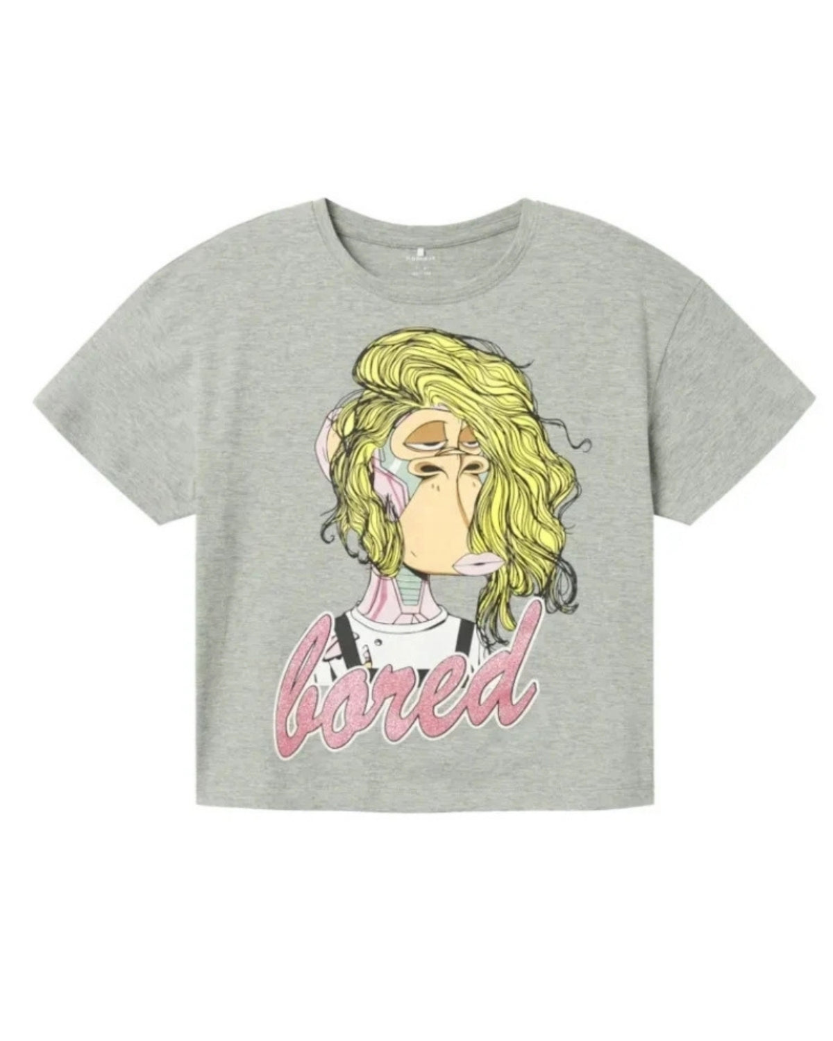 Grå - Grey Melange - name it - t-shirt - 13236190