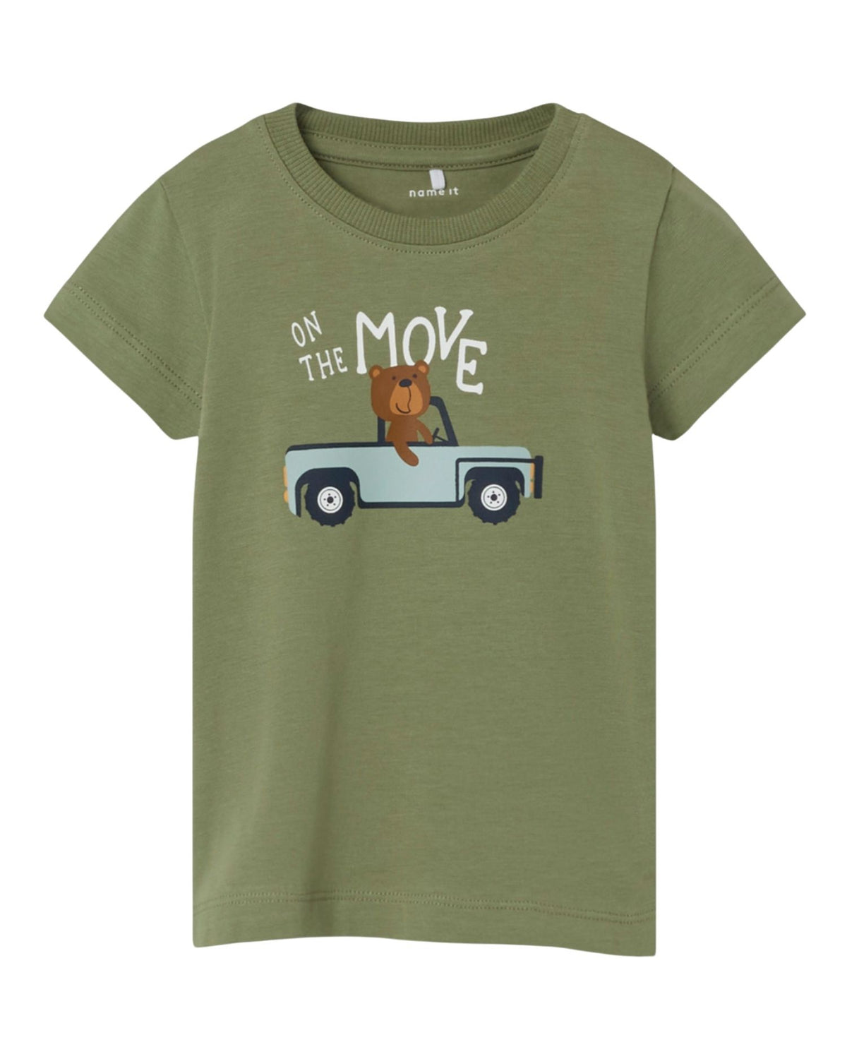 Green - oil green - Name it - t-shirt - 13238098