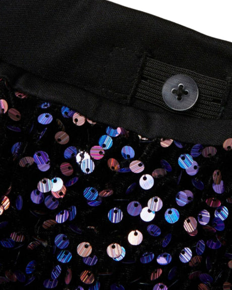 Sort - Black/Purple Opu - Name It - Glitter - Bukser - 13238223