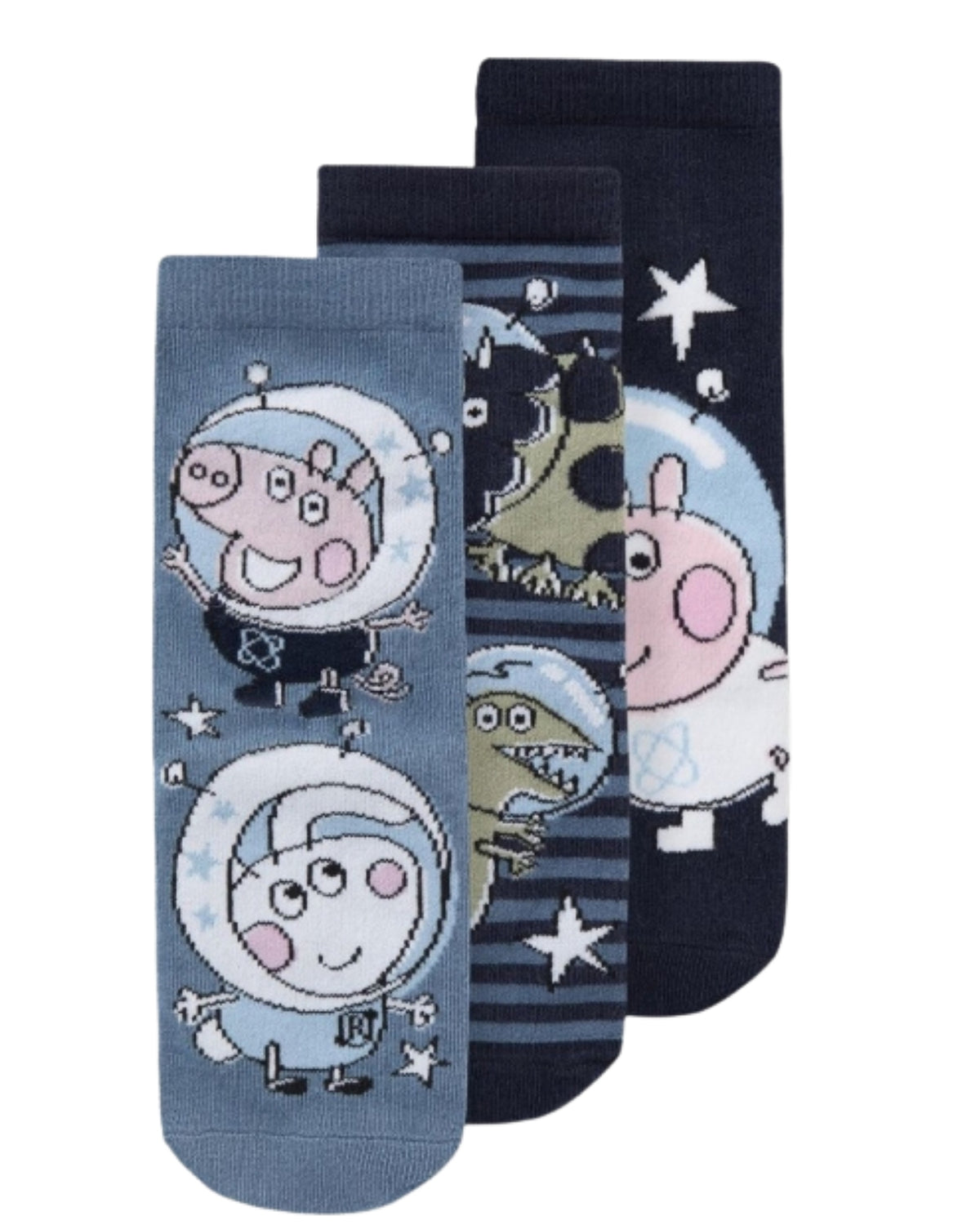 Mørkeblå - 3pak - Navy - Peppa Pig - Gustav Gris - Rum - 13238376