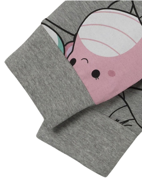 Grå - Grey Melange - Name it - nattøj - Squishmallows - 13239979