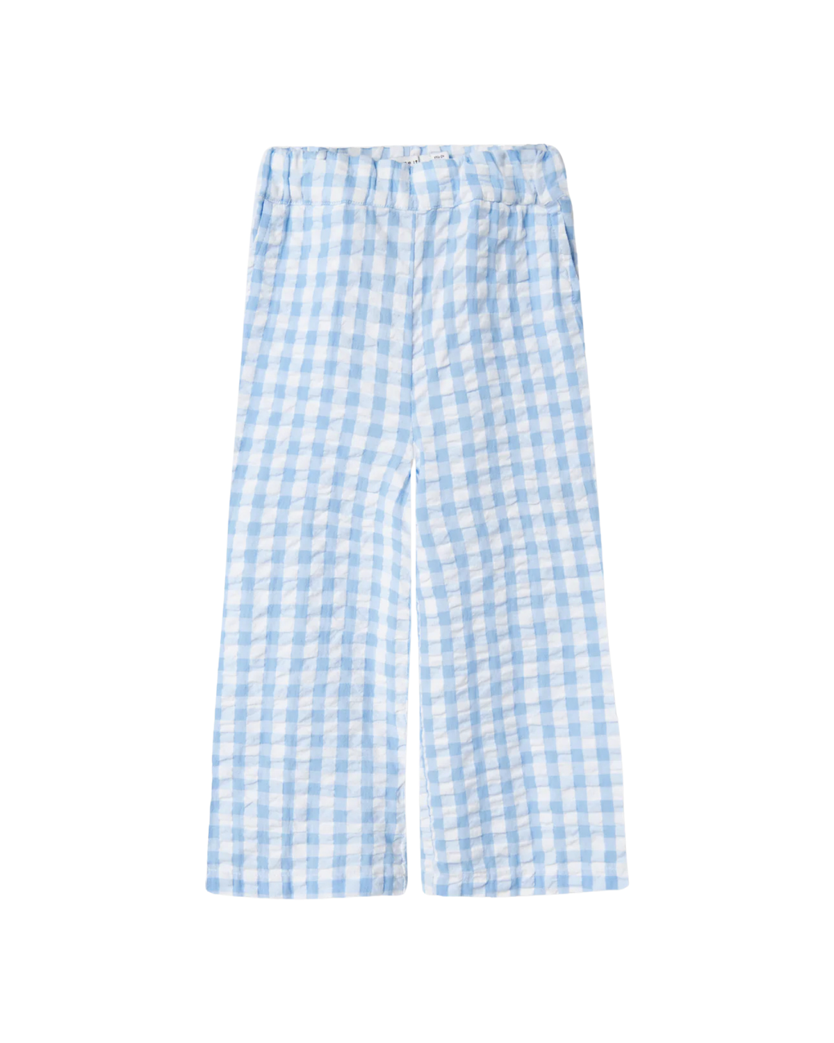 Blå/Hvid - Bright White - Name it - Bukser - Ternet - 13240106