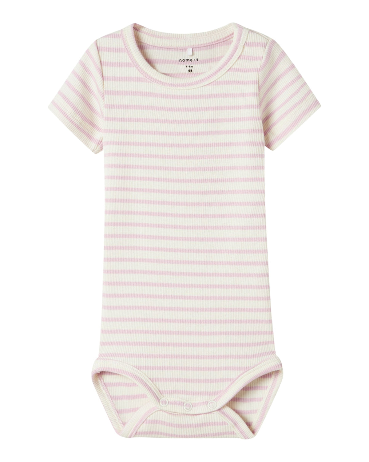 Pink/Offwhite - Windsome Orchid - Name it - Bodystocking - short sleeves - rib - 13240373