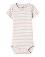 Pink/Offwhite - Windsome Orchid - Name it - Bodystocking - short sleeves - rib - 13240373