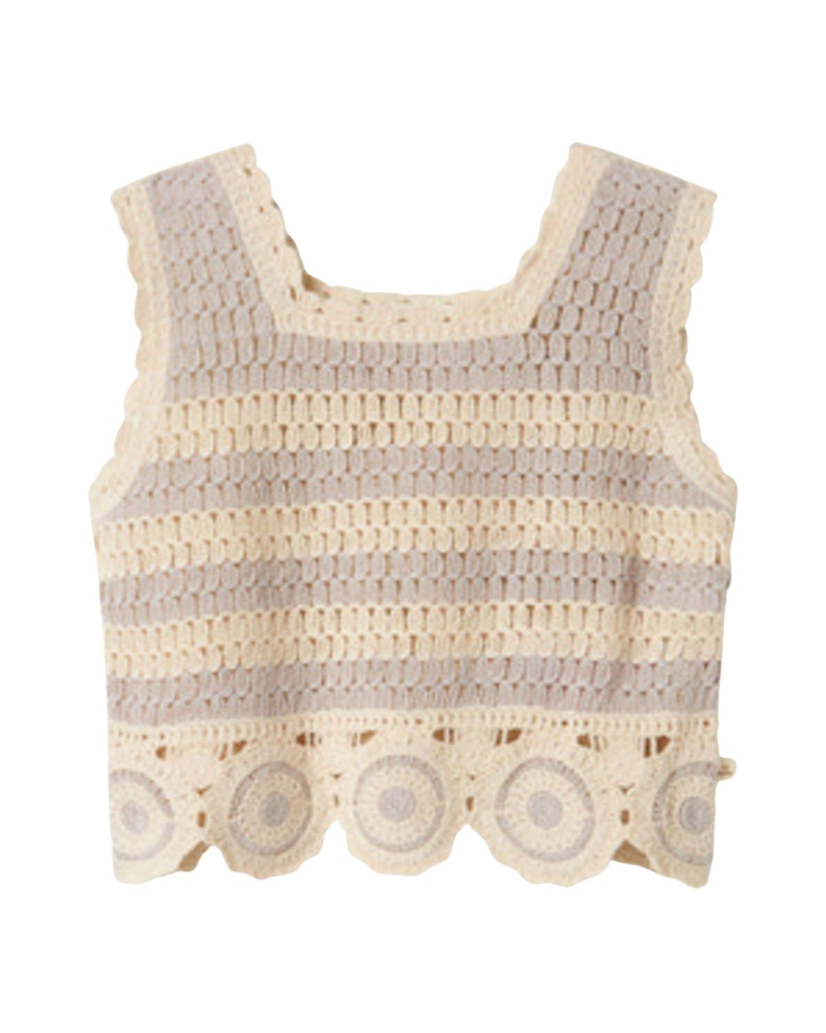 Sand - Vapor Blue - Lil'Atelier - Vest - Stripes - 13240776