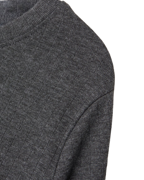 Grå - Dark Grey Melange - Name it - Kjole - rib - 13242380