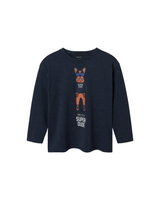 Blue - Dark Sapphire - Name it - T-shirt - "Super dude" - 13242434