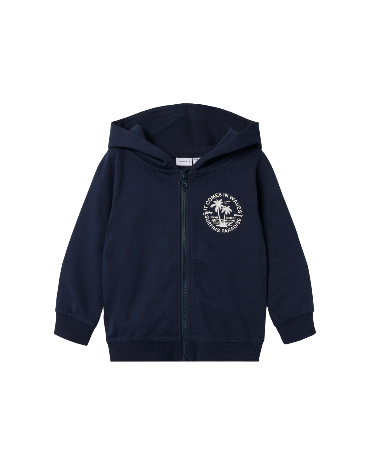 Mørkeblå - Dark Sapphire - Name it - Sweatshirt - Zipup - 13242519