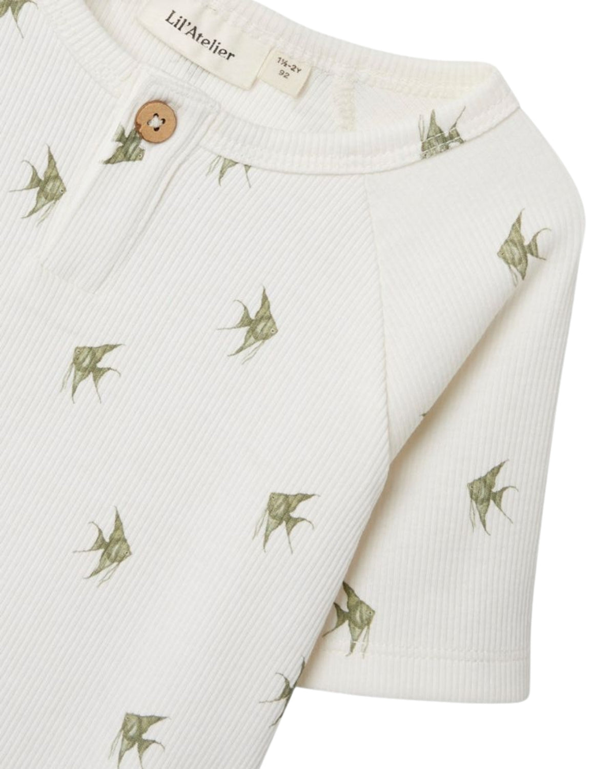 Offwhite - Coconut Milk - Lil'Atelier - Blouse - Fish - Rib - 13243728