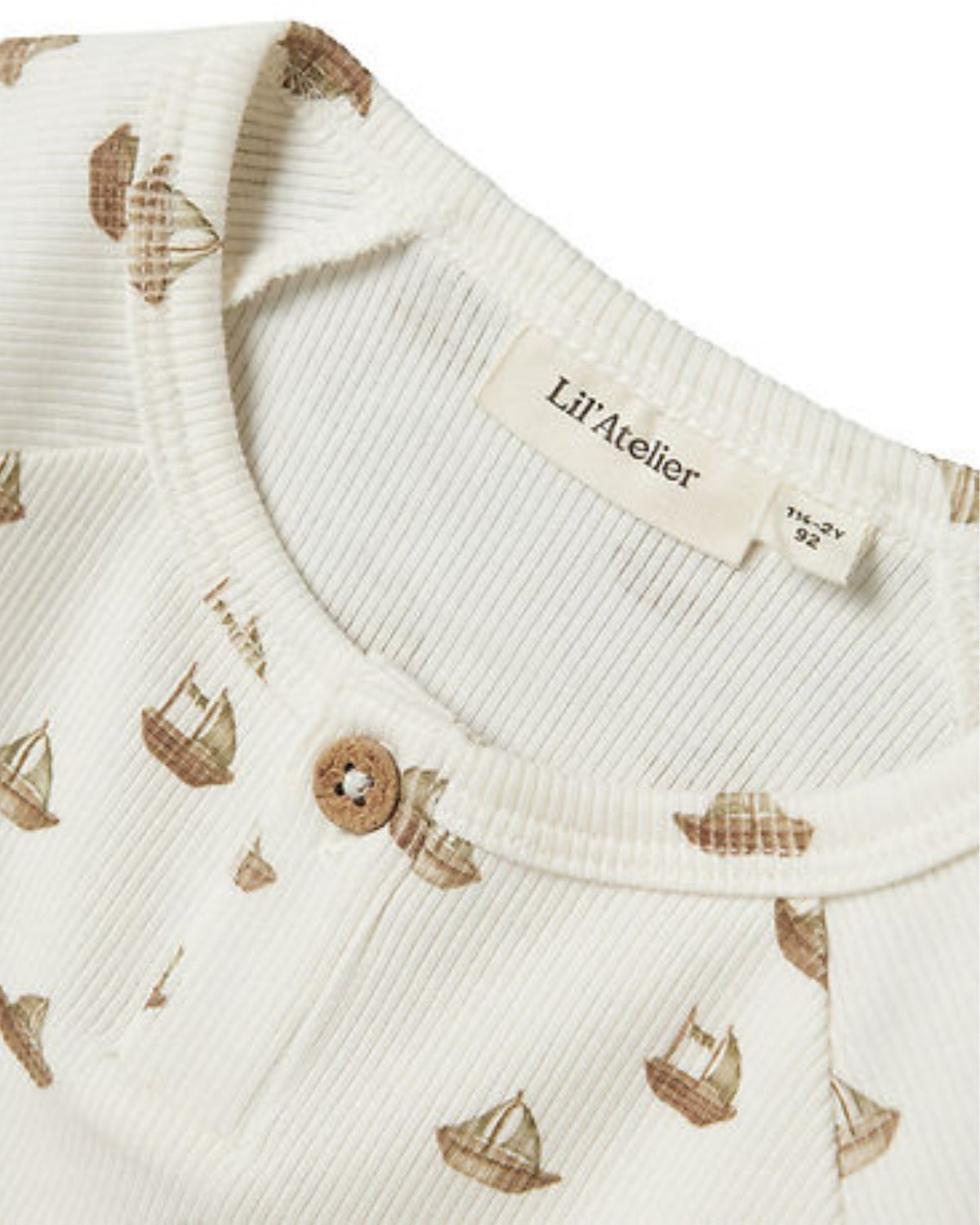 Offwhite - Coconut Milk - Boat - Lil'Atelier - Blouse - Rib - 13243728