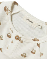 Offwhite - Coconut Milk - Boat - Lil'Atelier - Blouse - Rib - 13243728