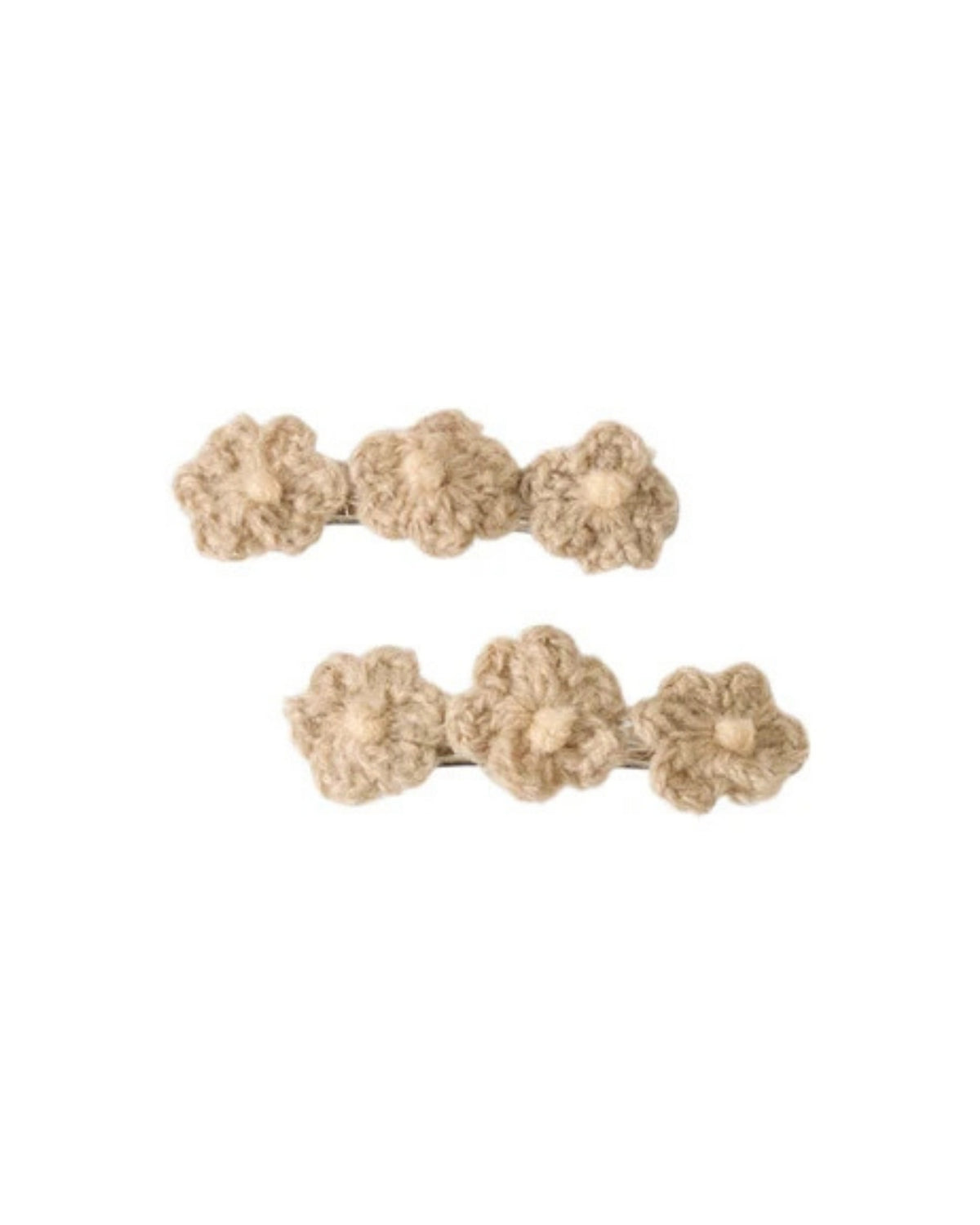 Brun - Etherea - Lil'Atelier - 2pack - Hårklemme - Blomster - Hæklet - 13244191