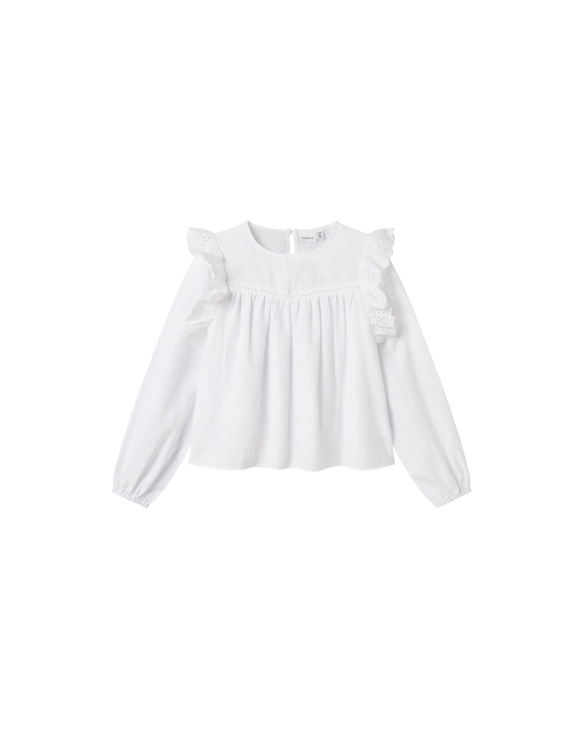 White - Bright White - Name it - Blouse - Lace - 13244507