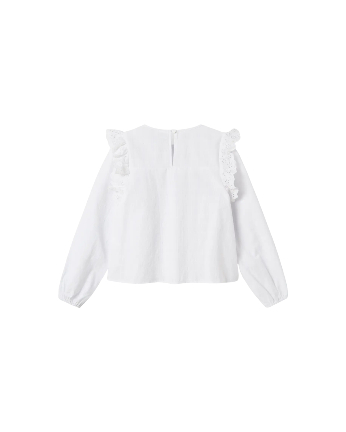 White - Bright White - Name it - Blouse - Lace - 13244507
