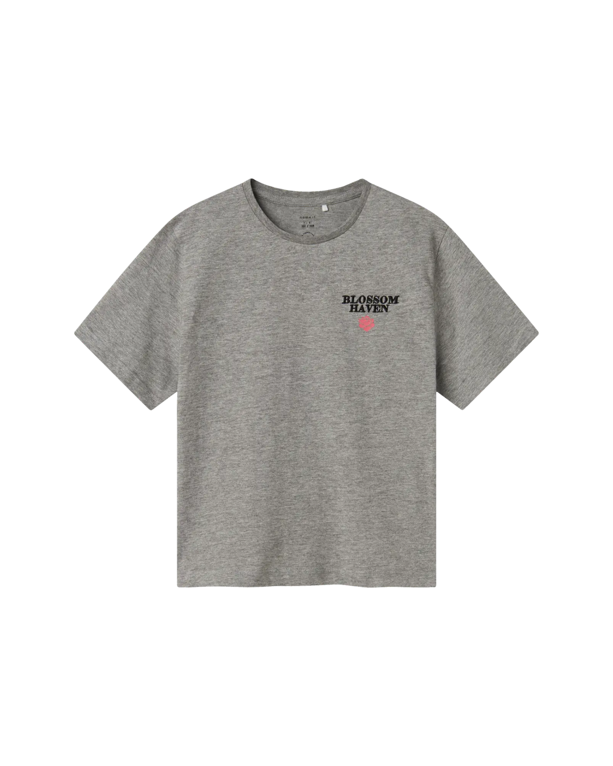 Grå - Light Grey Melange - Name it - T-shirt - 13245466