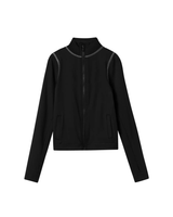 Sort - Black - Name it - Zip-up træningstrøje - 13246322