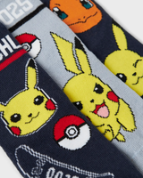 Blå - Navy - grå - Name it - 3 pak Strømper - Pokemon - 13247208