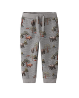 Grå - grey malange - Name it - bukser - dyr - 13247939