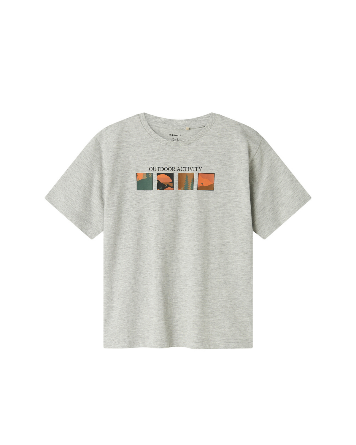 Grå - Grey Melange - name it - T-shirt - 13248044