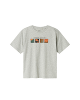 Grå - Grey Melange - name it - T-shirt - 13248044