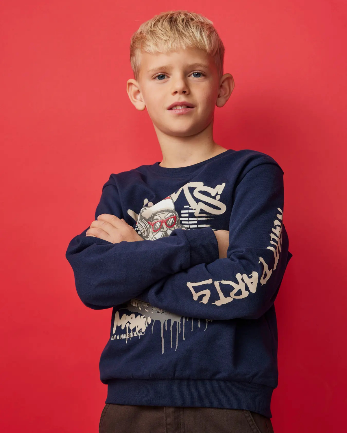 Blå - navy blazer  - Name it - julesweatshirt - 13248091