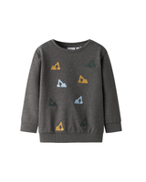 Grå - Dark grey melange - Name it - sweatshirt - 13250420