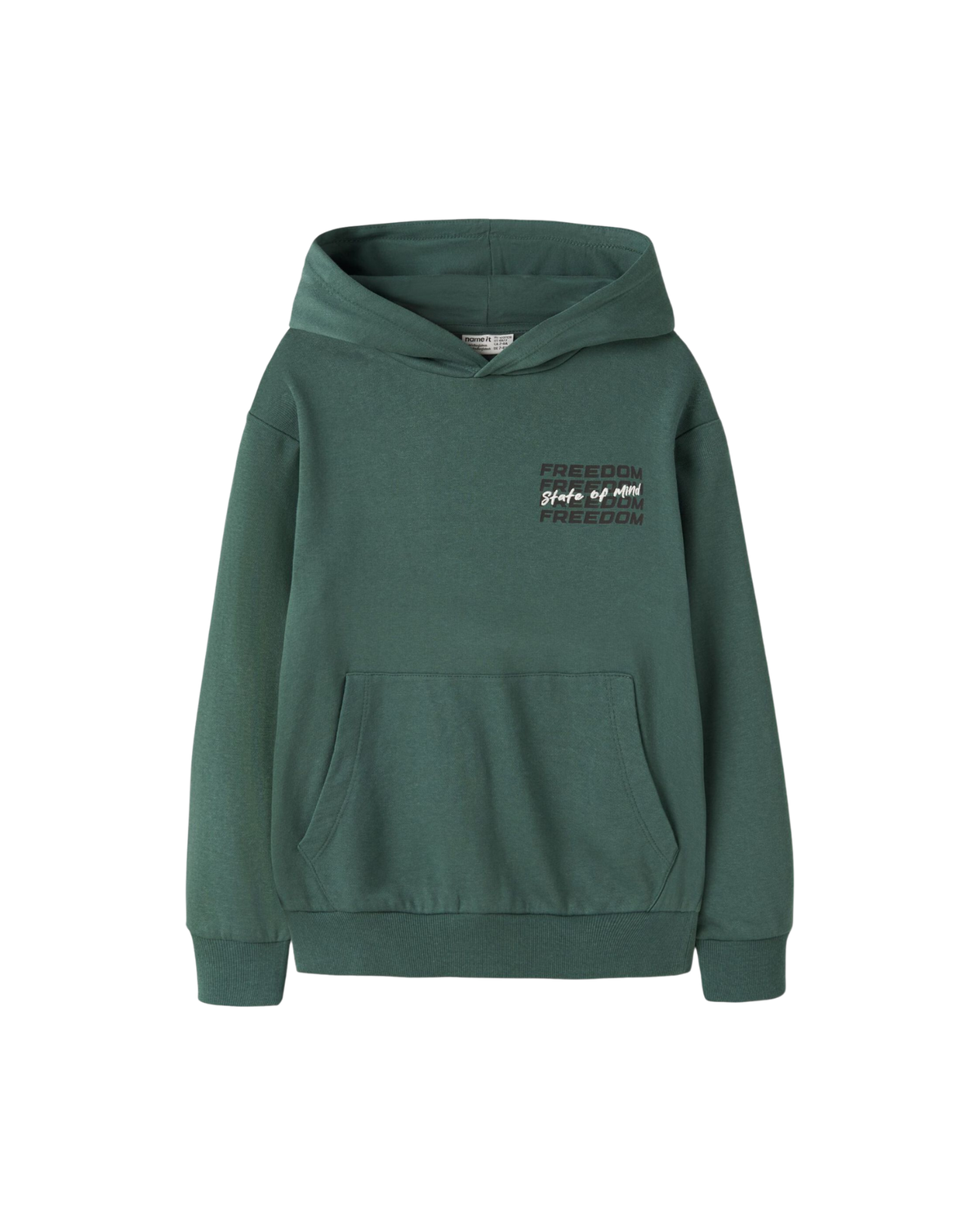 Grøn - Bistro green - Name it - Hoodie - 13250426