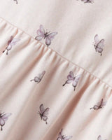 Lyserød - Peach Blush - Butterfly - Lil'Atelier - Kjole - 13250952