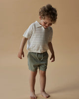 Grøn - Seagrass - Lil'Atelier - Shorts - Rib - 13250975