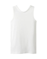 Hvid - Cloud Dancer - Name it - Tank Top - med rose - 13251784