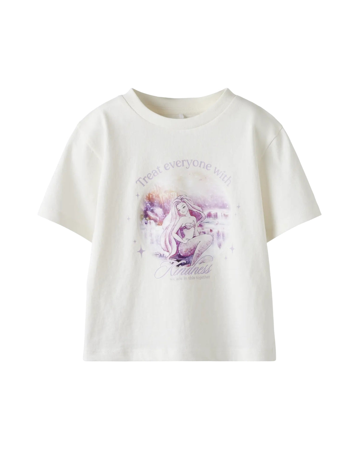 Hvid T-shirt med havfrue - Name it - Star White - 13251834