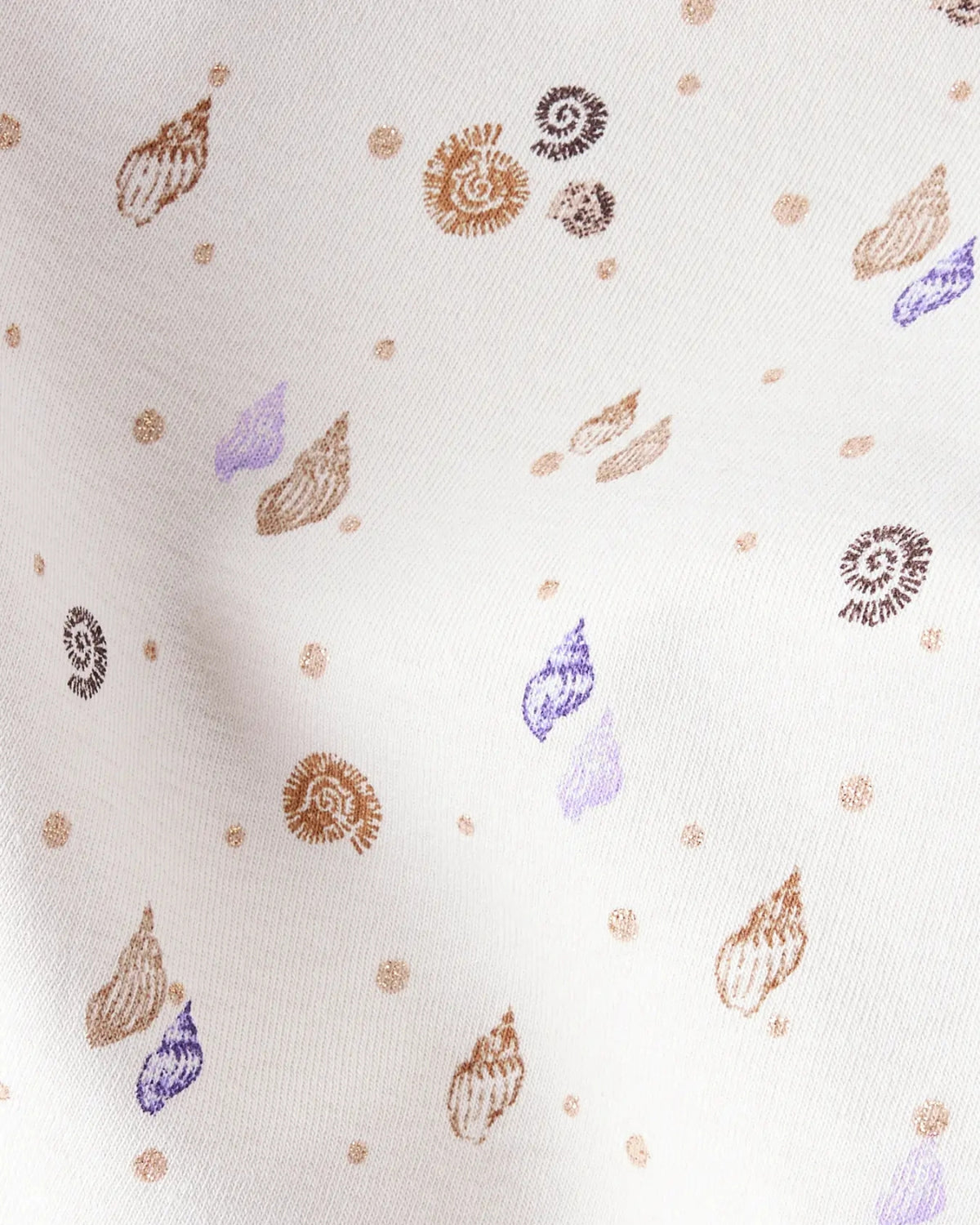 White T-shirt with mussels - Name it - short sleeves - Sandshell - 13251879 