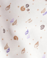 White T-shirt with mussels - Name it - short sleeves - Sandshell - 13251879 