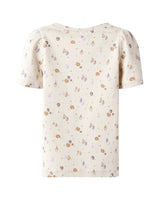 White T-shirt with mussels - Name it - short sleeves - Sandshell - 13251879 