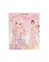 TOPModel Dress Me Up Stickers Coloring Book GLAM LOOK