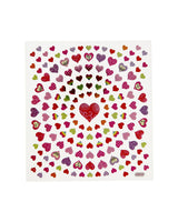 Stickers 1 Sheet - small hearts 15x16.5 cm