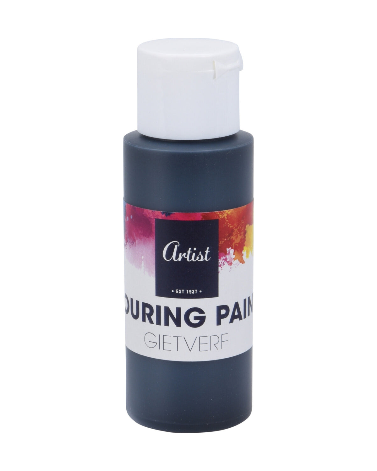 Acrylic paint set - 4 colors + 2 painting plates