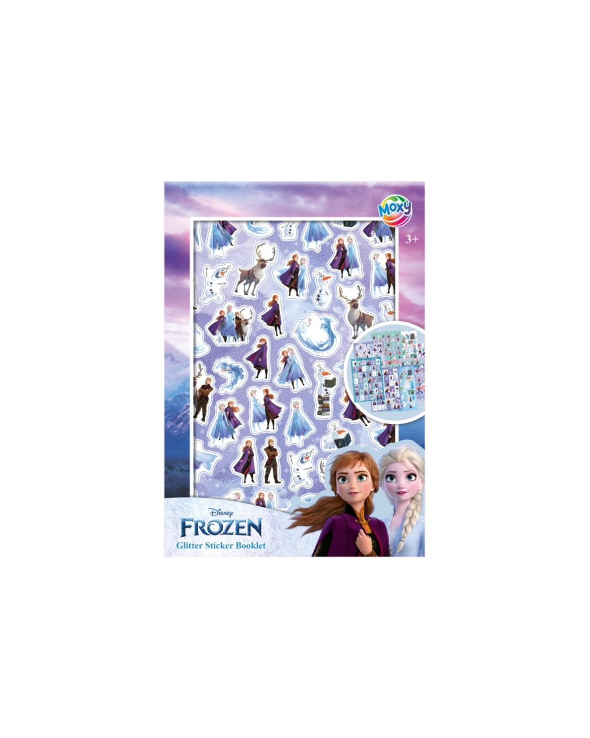 FROZEN Glitter Sticker Book A5 - 8 ark