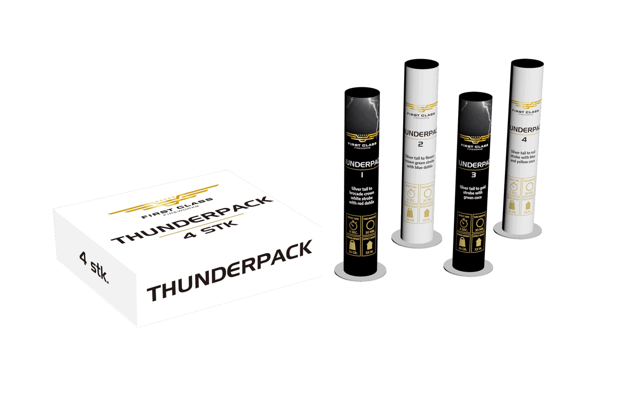 (140) Thunderpack 4 stk 30mm