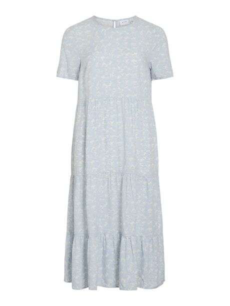 Blå - Birch - Blue - Vila - Kjole - Blomster - 14078934