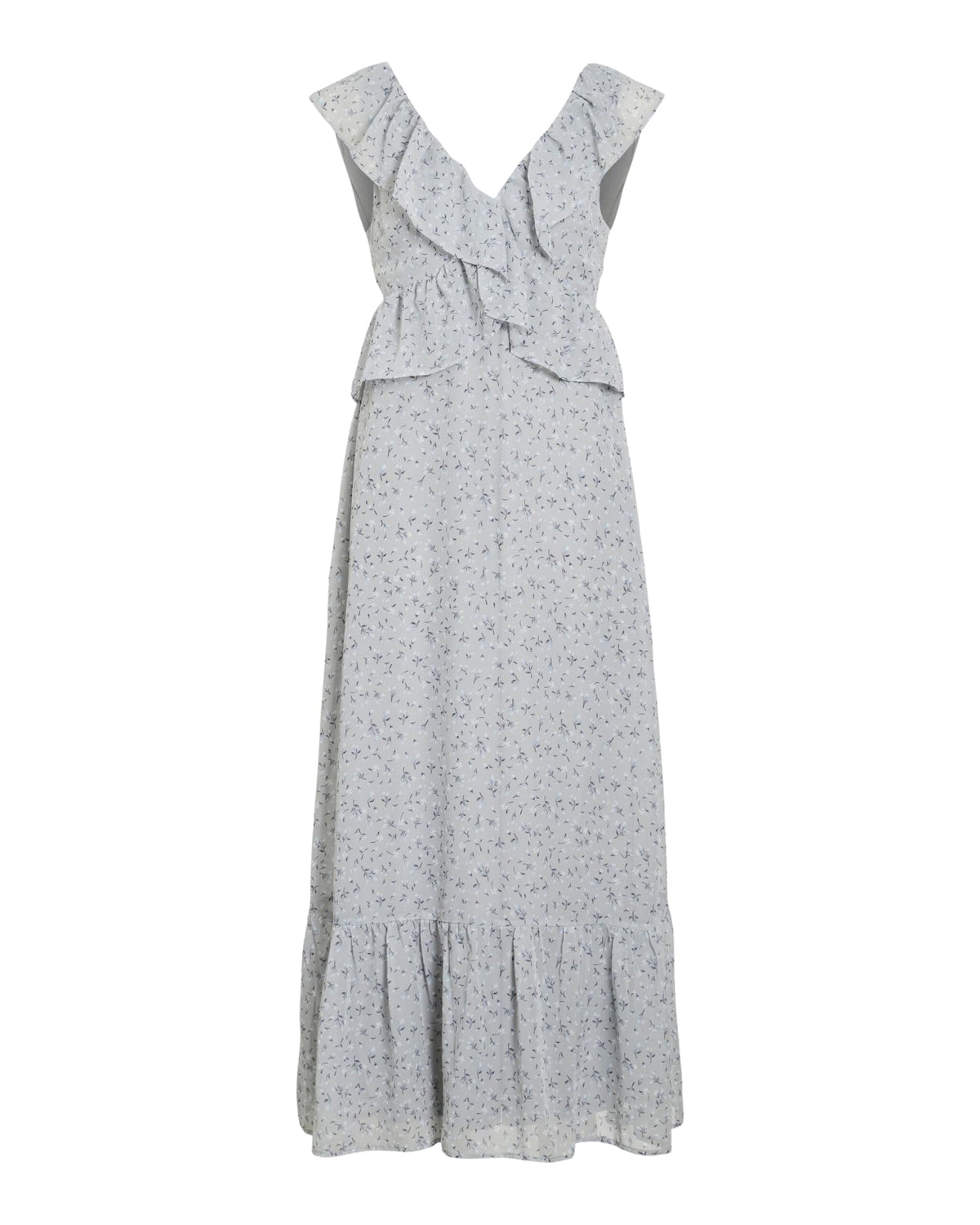Blå - Pearl Blue - VILA - Kjole - Blomster - 14099489