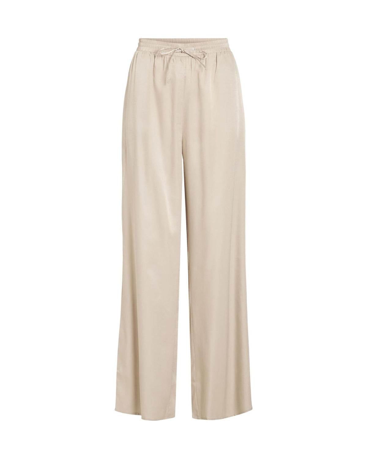 Sand - Feather Gray - Vila - Trousers - 14100323