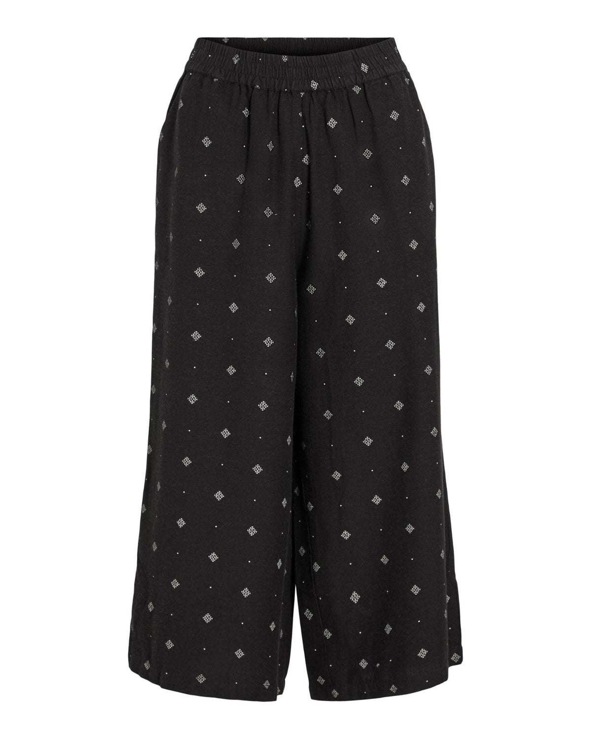 Black - Black Beauty - Vila - Pants - Snowflake - 14105081