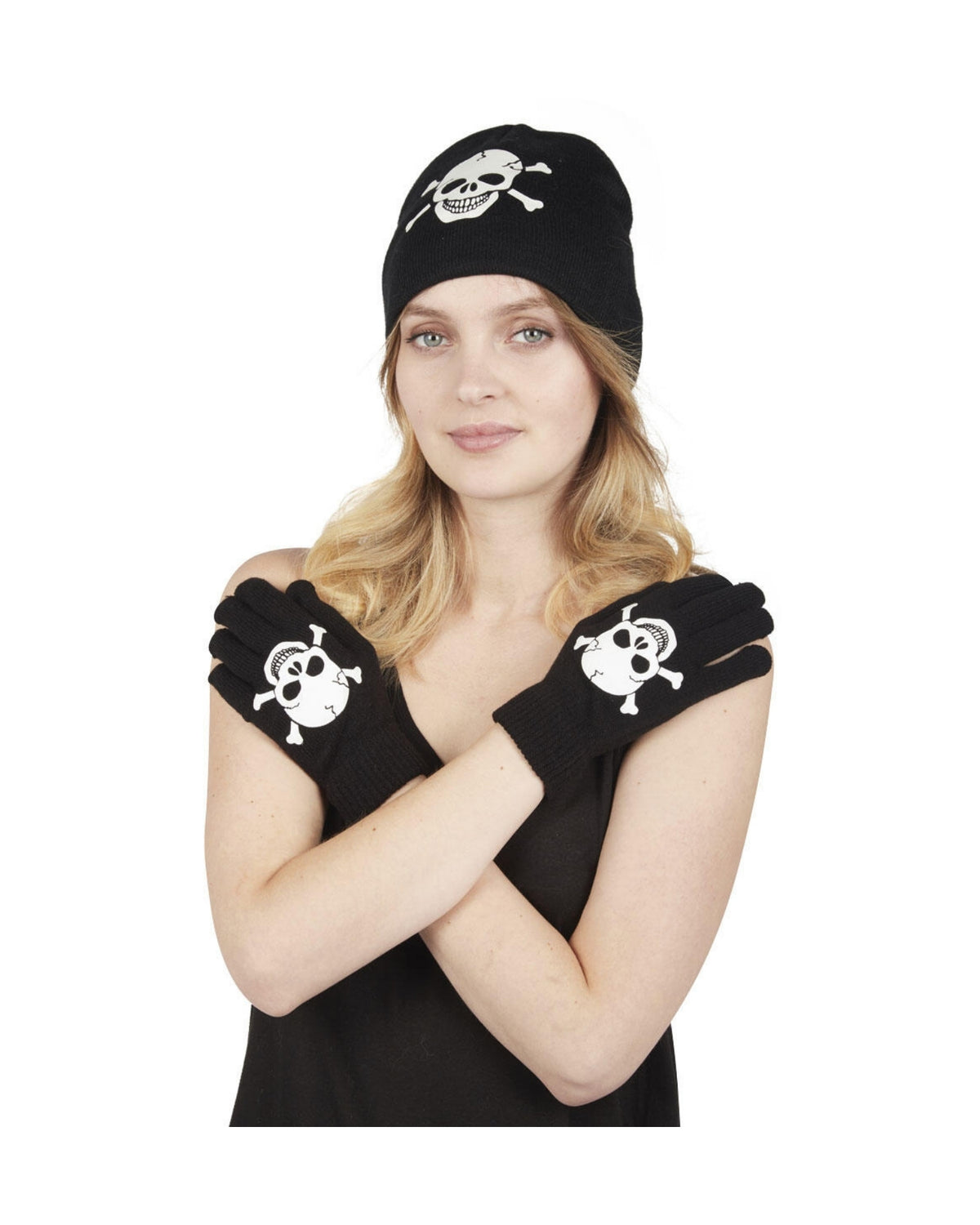 Halloween hat and gloves