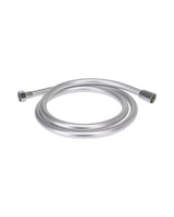 Bruseslange PVC – 150 cm, mat sølv