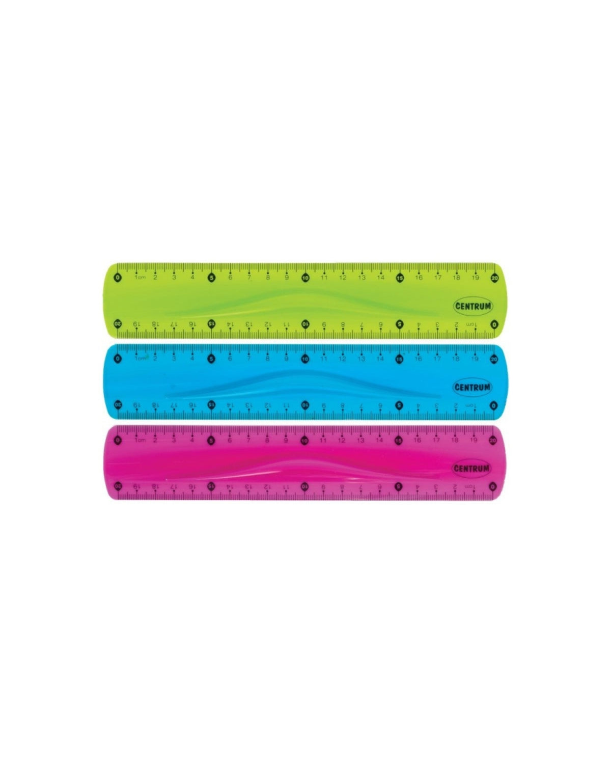 Lineal 20 cm - Neonfarver
