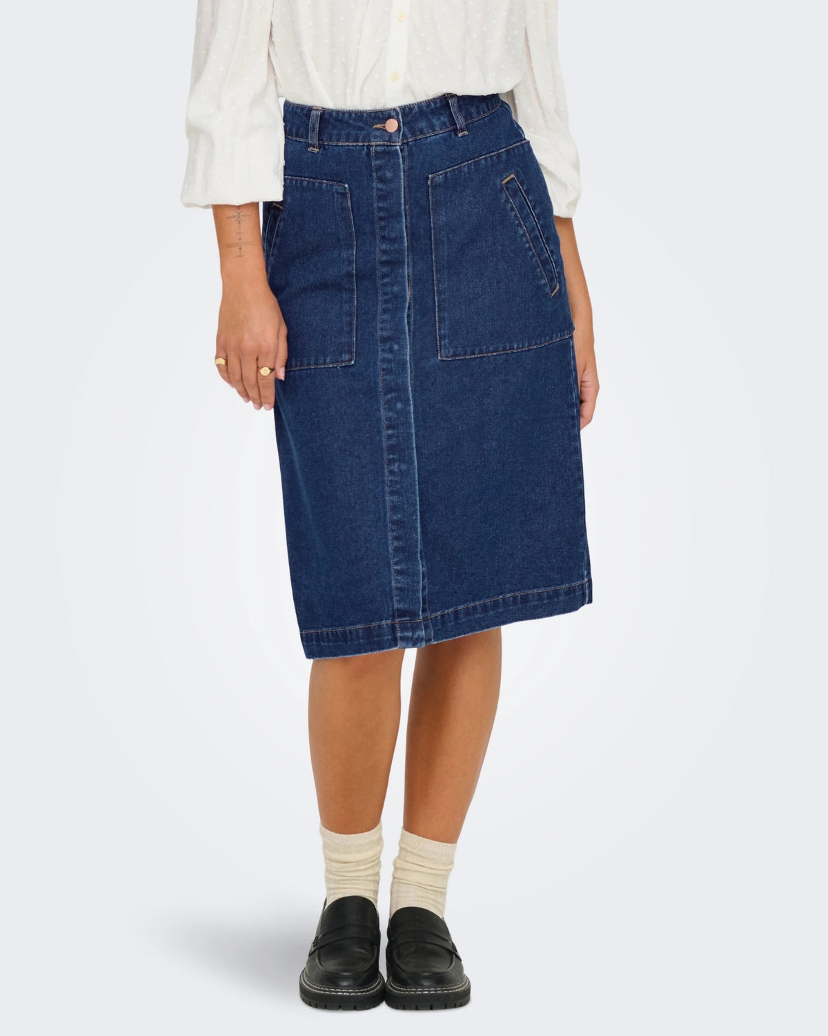Blå - Dark Blue Denim - JDY - Nederdel - 15286309